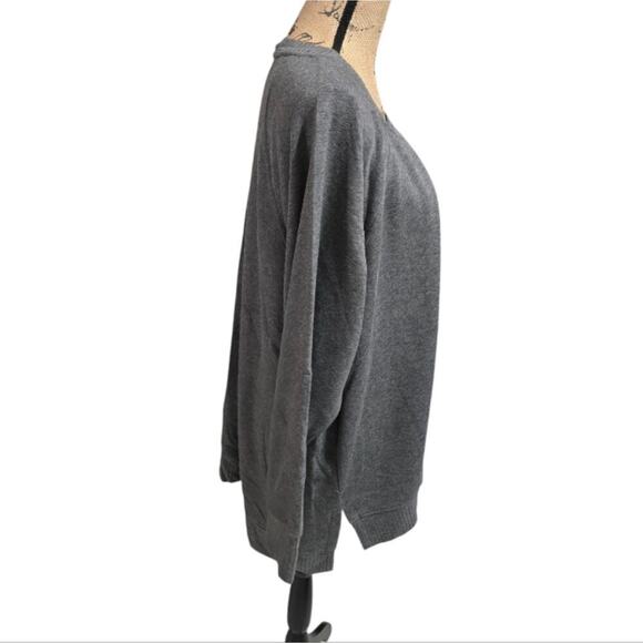 Jane & Delancey Cozy Gray Pullover Insanely Soft Sweatshirt Plus Size 2X New - Picture 2 of 5